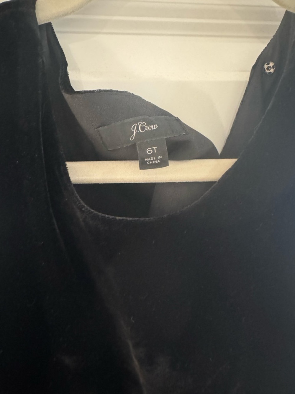 J.Crew Black Velvet Jumpsuit 6 Tall